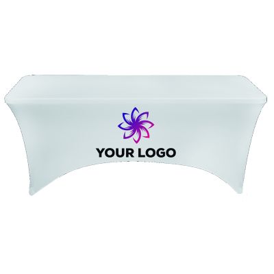 EVO Bierzelttisch Husse, weiß, mit Logoaufdruck